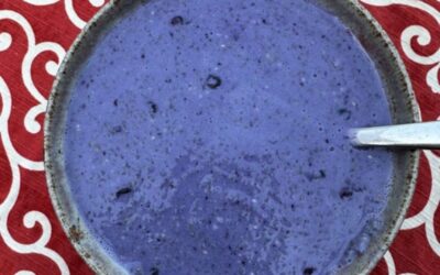 Prachtig paarse chia-vla